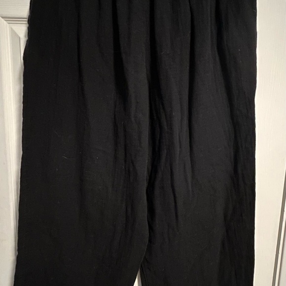 Wilfred free 100% organic wide leg, drawstring, black pants - Picture 2 of 4